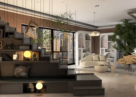 # Stair storage Renderização de Design