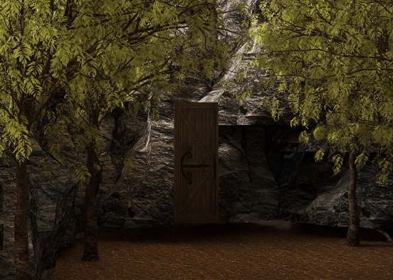 The door to go inside the cave Design Rendering