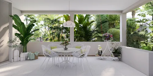 Outdoor oasis decor🍀🌸🤍