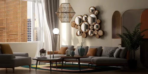 warm living room