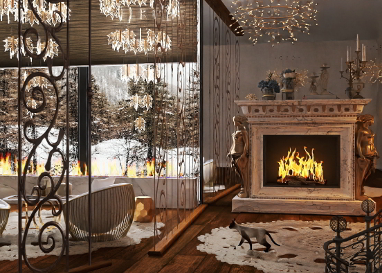 Homey winter warm cozy🤗🤎⚜️🔥 Design Rendering