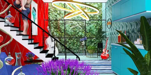 All my favorite colors in one room 🩵💙💜💚🤍❤️‍…