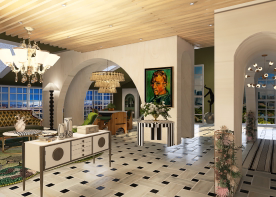 Modern Home Design Rendering