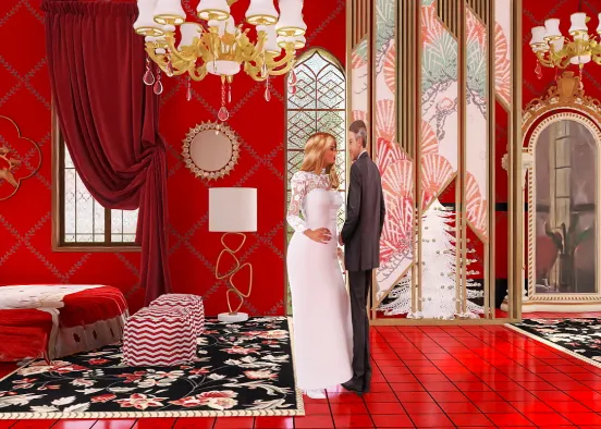 rosy red room
 Design Rendering