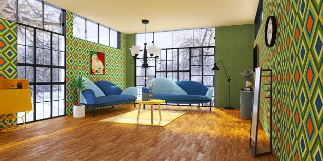 Modern Retro living space 