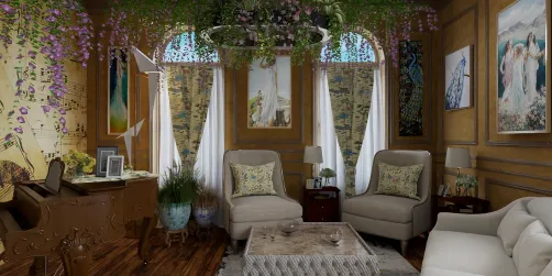 Country Cottage Piano Room