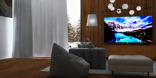 Winter Hideaway - Living Room