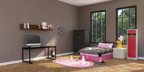 the bedroom of a rebel girl