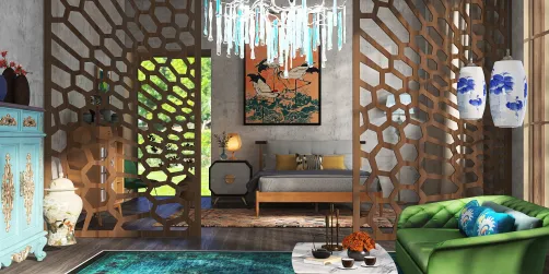Chinoiserie Bedroom Suite