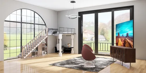 Modern style bedroom