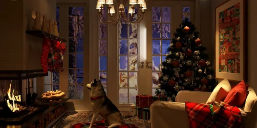 Chestnuts roasting on an open fire