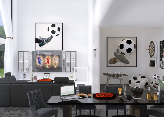 My dream Family sports living room  Design Rendering