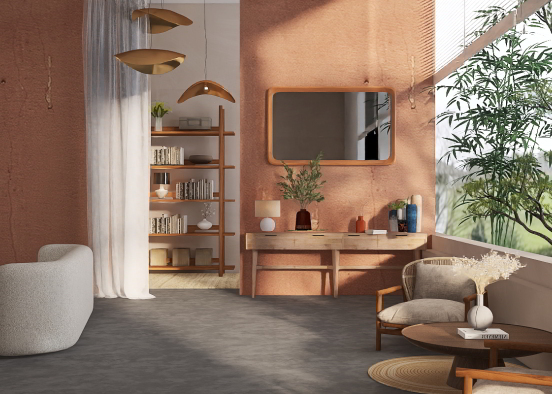 Salon Japanese Design Rendering