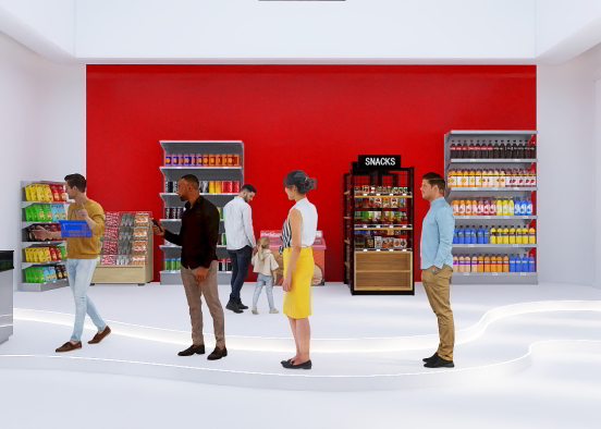 Target snack aisle Design Rendering