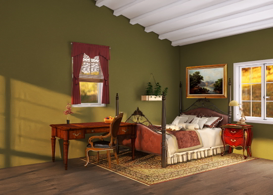 Renaissance bedroom <3 Design Rendering