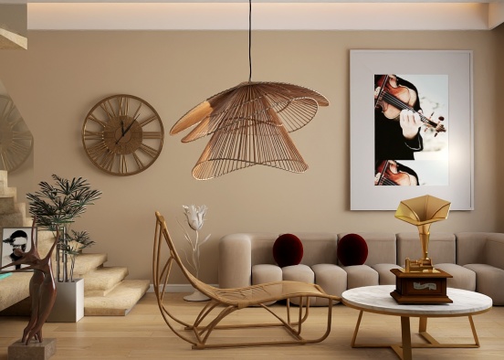 Basement living room idea 💡 Design Rendering