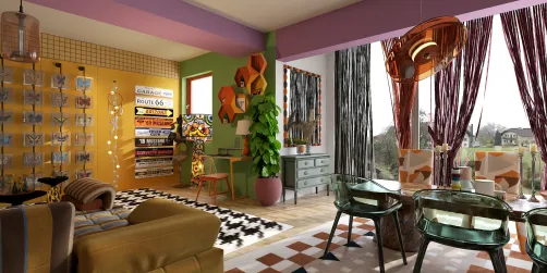 60s Living Dining Room