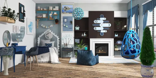 Blue cyan room 💎