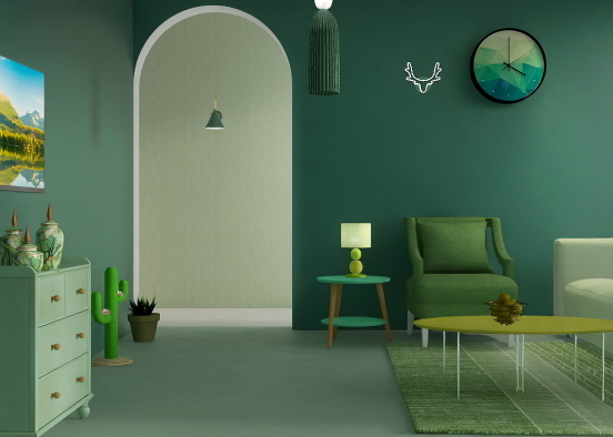 Green color 💚 forever  Design Rendering