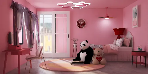 Grils room baby pink 