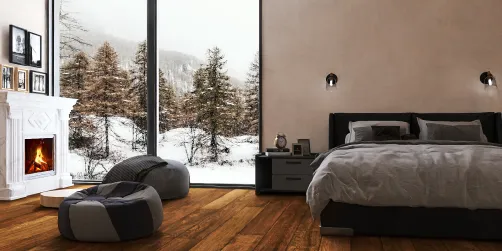Cozy winter room