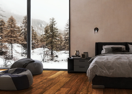 Cozy winter room Design Rendering