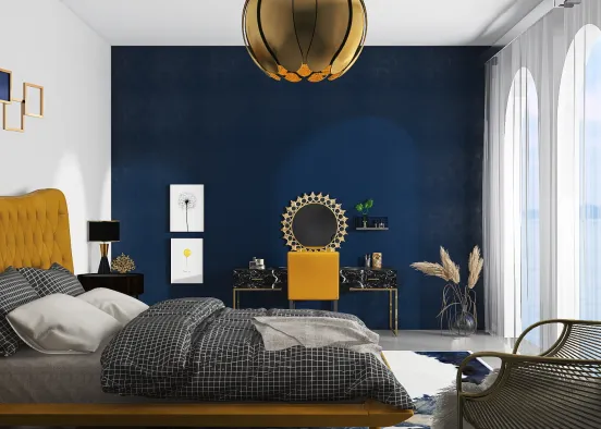 Macro Bedroom  Design Rendering