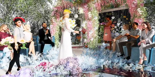 Desfile de flores