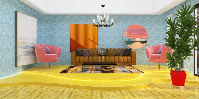 colourful delightful Living room