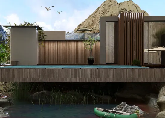 # The House by the Lake  Renderização de Design
