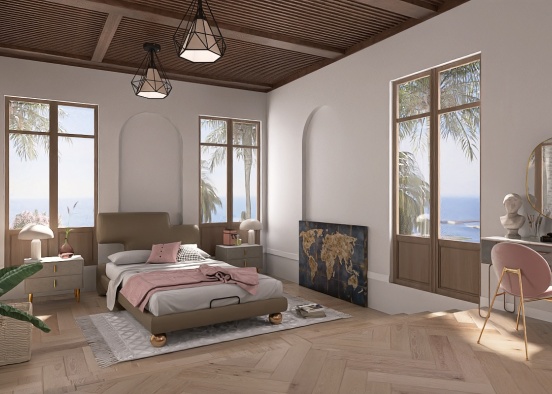 Dormitorio adolecente 🌴 Design Rendering