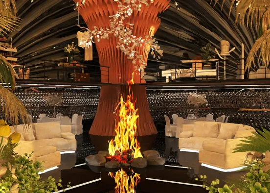 # Arched Ceiling Shopping Mall  Renderização de Design