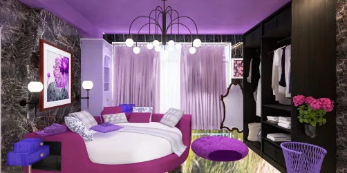 Camera viola lilla e nera 
