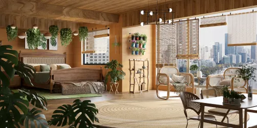 Comfortable guest suite in green💚