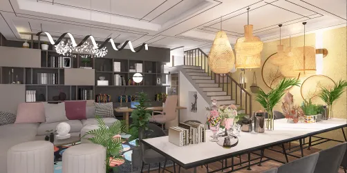 space under the stairs
