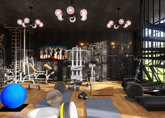 home gym 🥊 Design Rendering