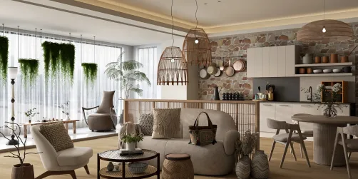 Rustic dining room