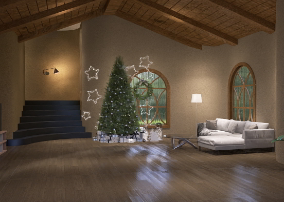 Xmas living room Design Rendering