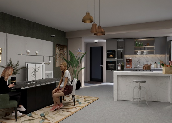 College  students got an apartment off campus  Design Rendering