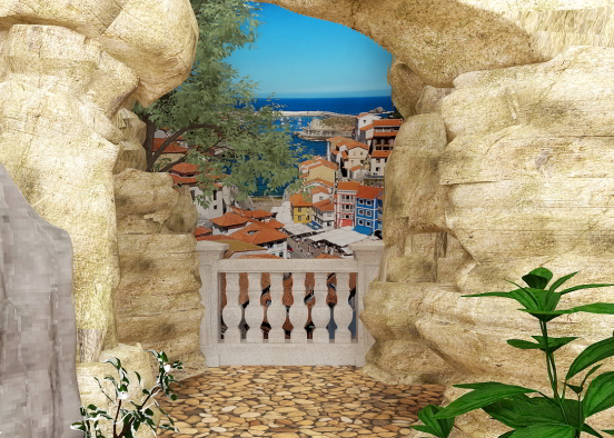 seaview from cave Design Rendering