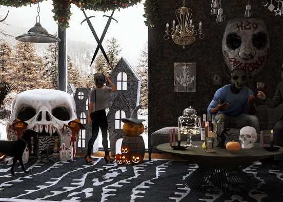 Halloween party 🎃🎃 🍷 Design Rendering