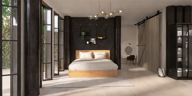 a modern bedroom