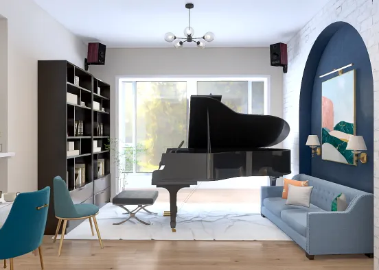 Pianist’s ideal room  Design Rendering