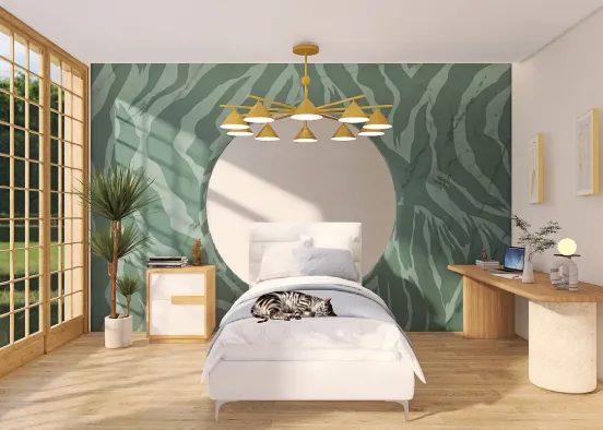 Cozy teen bedroom! Design Rendering