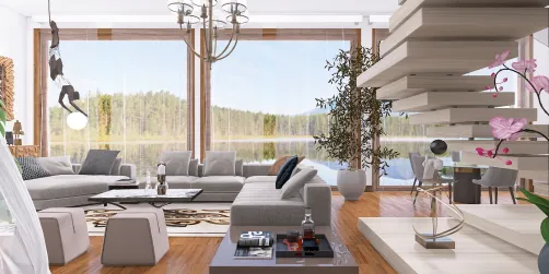 soggiorno e sala chic