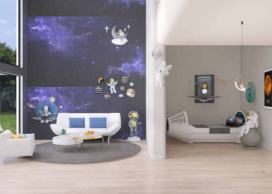 Chambre astronaute  Design Rendering