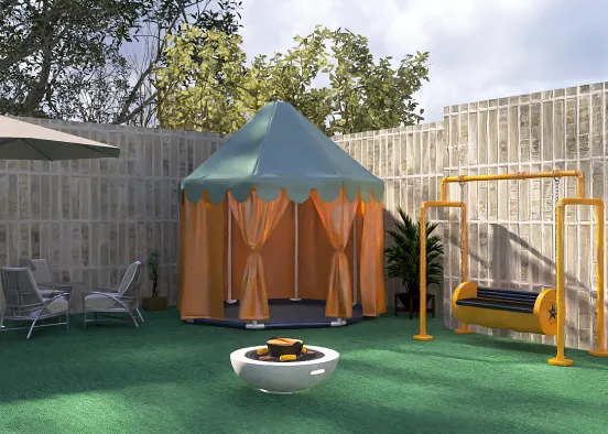 Backyard Camping  Design Rendering