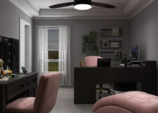 # Home Office/Vanity Renderização de Design