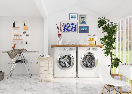 # Laundry/sewing room Renderização de Design
