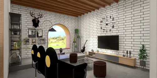 Industrial Style Living Room